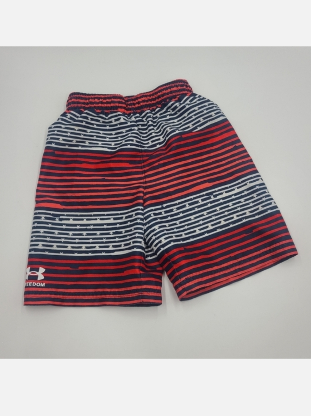 Under Armour boys' patriotic swim trunks size 7